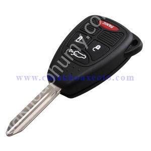 Thông số kỹ thuật: Loại chìa khóa: Chìa khóa remote điều khiển Nhà sản xuất: Chrysler Nút: 4 (Mở, Khóa, Cốp và Báo Động) Loại Xe: Chrysler 300, Chrysler 300C, Chrysler 300S, Chrysler 300C, Chrysler 300 Limited