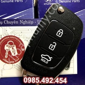 Chìa Khóa Remote Điều Khiển Hyundai Accent 3 Nút Gập