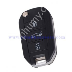 Chìa Khóa Remote Điều Khiển Peugeot 408 Gập 3 Nút