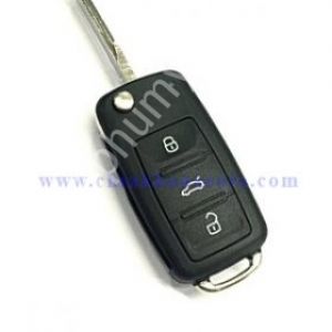 Chìa Khóa Remote Điều Khiển Volkswagen Polo Gập 3 Nút